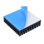 Aluminum heat sink 40x40x11mm with hot melt adhesive tape