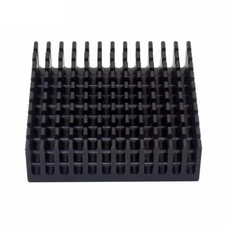 Disipador de calor de aluminio 40x40x11mm negro anodizado