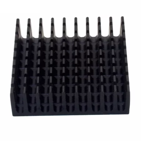 Disipador de calor de aluminio 35x35x10mm anodizado negro