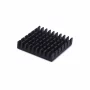 Radiator aluminiu 28x28x6mm, anodizat negru pentru răcire