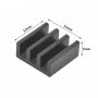Aluminium-Kühlkörper 11x11x5mm mit Schmelzklebeband, AMPUL.eu