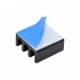 Dissipateur thermique aluminium noir 11x11x5mm avec adhésif