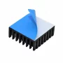 Aluminum heat sink 25x25x10mm with hot melt adhesive tape