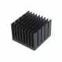 Aluminum heat sink 35x35x25mm with hot melt adhesive tape