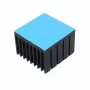 Aluminum heat sink 35x35x25mm with hot melt adhesive tape