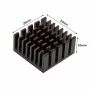 Radiator aluminiu 20x20x10mm cu bandă adezivă, culoare neagră
