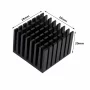 Aluminum heat sink 28x28x20mm with hot melt adhesive tape