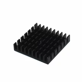 Aluminum heat sink 28x28x6mm with hot melt adhesive tape