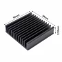 Aluminum heat sink 50x50x12.8mm with hot melt adhesive tape
