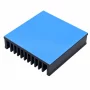 Aluminum heat sink 50x50x12.8mm with hot melt adhesive tape