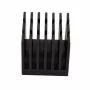 Dissipatore di calore in alluminio 20x20x19 mm nero con adesivo