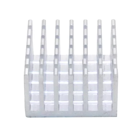 Aluminum heat sink 25x25x15mm with hot melt adhesive tape