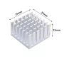 Dissipateur thermique aluminium 25x25x15mm avec ruban adhésif