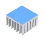 Hliníkový chladič 25x25x15mm s teplovodivou lepící páskou