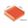 Dissipatore di calore in rame 35x35x11 mm universale