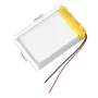 Výkonná Li-Pol baterie 2000mAh 3.7V 103450 se 2 vodiči