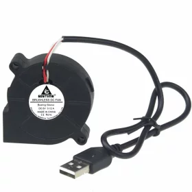 Dmychadlový ventilátor 50x50x15mm, 5V DC s USB konektorem