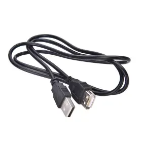 USB 2.0 Verlängerungskabel, schwarz, 1 Meter, AMPUL.eu