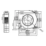 Dmychadlový ventilátor 120x120x32mm, 24V DC, XH2.54, AMPUL.eu