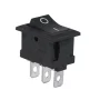 Interruptor basculante rectangular KCD1-102, negro 250V/6A