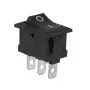 Rektangulär vippströmbrytare KCD1-102, svart 250V/6A, AMPUL.eu