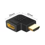 Adaptateur HDMI 90° gauche pour espaces restreints