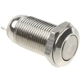 Silver 10mm IP65 Push-button Switch