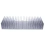 Dissipateur thermique aluminium 150x60x25mm anodisé argent