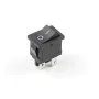 Interruttore a bilanciere KCD1-201-4 nero 250V/6A 4 PIN