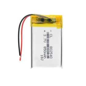 Batterie Li-Pol 850mAh, 3.7V, 802540, AMPUL.eu