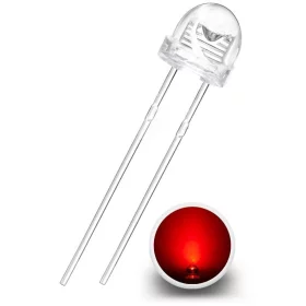 LED-diodi 5mm, 120°, punainen, AMPUL.eu