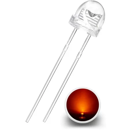 LED-Diode 5mm, 120°, Orange, AMPUL.eu