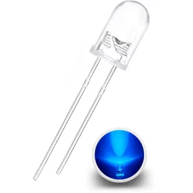 LED-diode 5mm, blå, 12V, AMPUL.eu