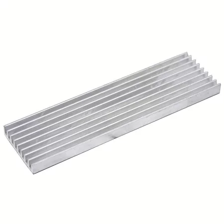 Radiator aluminiowy 100x28x6mm, srebrny, Al 6063-T5