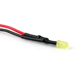 24V LED Diode 3mm, Jaune diffuse, AMPUL.eu