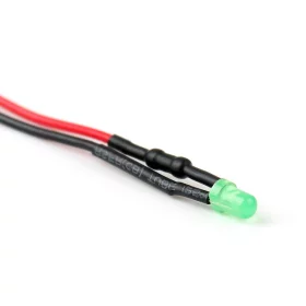 24V LED-diode 3mm, grøn diffus, AMPUL.eu