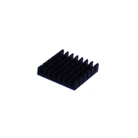Aluminum heat sink 25x25x5mm with hot melt adhesive tape