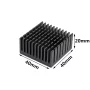Aluminum Heat Sink 40x40x20mm Black with Adhesive