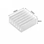 Aluminum heat sink 14x14x6mm with hot melt adhesive tape