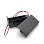 Battery box for 2 AA batteries, 3V, covered with switch