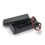 Batterilåda för 2 AAA-batterier, 3V, täckt med strömbrytare