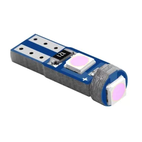 T5, 3x 3030 SMD LED, 1.2W - Pink, AMPUL.eu