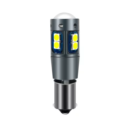 Bombilla LED BA9S CANBUS, 10x 3030 SMD, 600lm, blanco