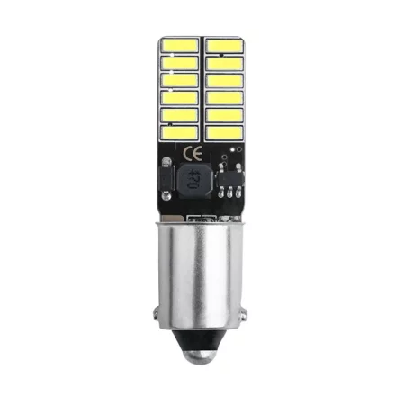 LED 24x 4014 SMD pätice BA9S, T4W, CANBUS - Bielá, AMPUL.eu