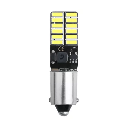 LED 24x4014 SMD BA9S CANBUS blanco, luz potente y sin errores