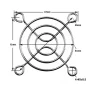 Stainless Steel Protective Grille for 50x50mm Fans