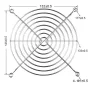 Ventilatorgitter 140x140mm – Beskyttelse til blæsere