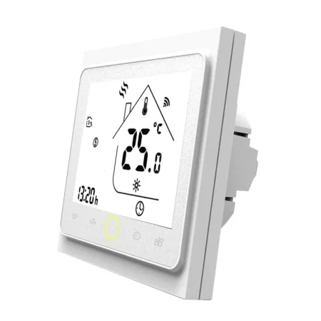 Nástěnný digitální termostat BHT-002-GBW s připojením Wi-Fi