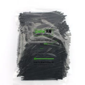 Sťahovacie pásky nylonové 3x150mm, 1000ks, čierne, AMPUL.eu