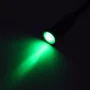 Indicatore LED metallico 230V, per foro diametro 6mm, verde